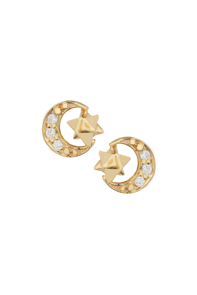 Celine Daoust Moon Diamond Earrings