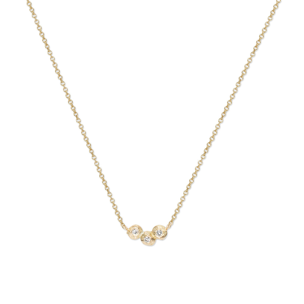 Page Sargisson Triple Diamond Dot Necklace