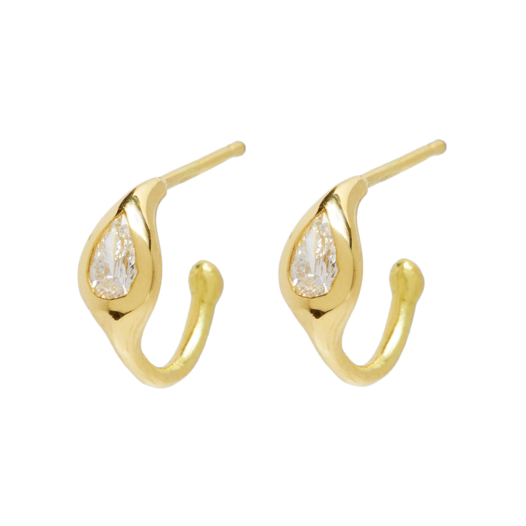 Diana Mitchell Pear Diamond Ear Hugs