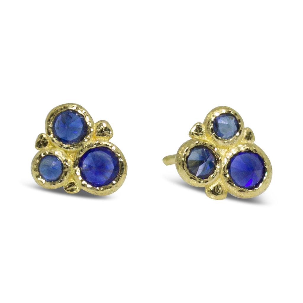 Rona Fisher Blue Sapphire Earrings